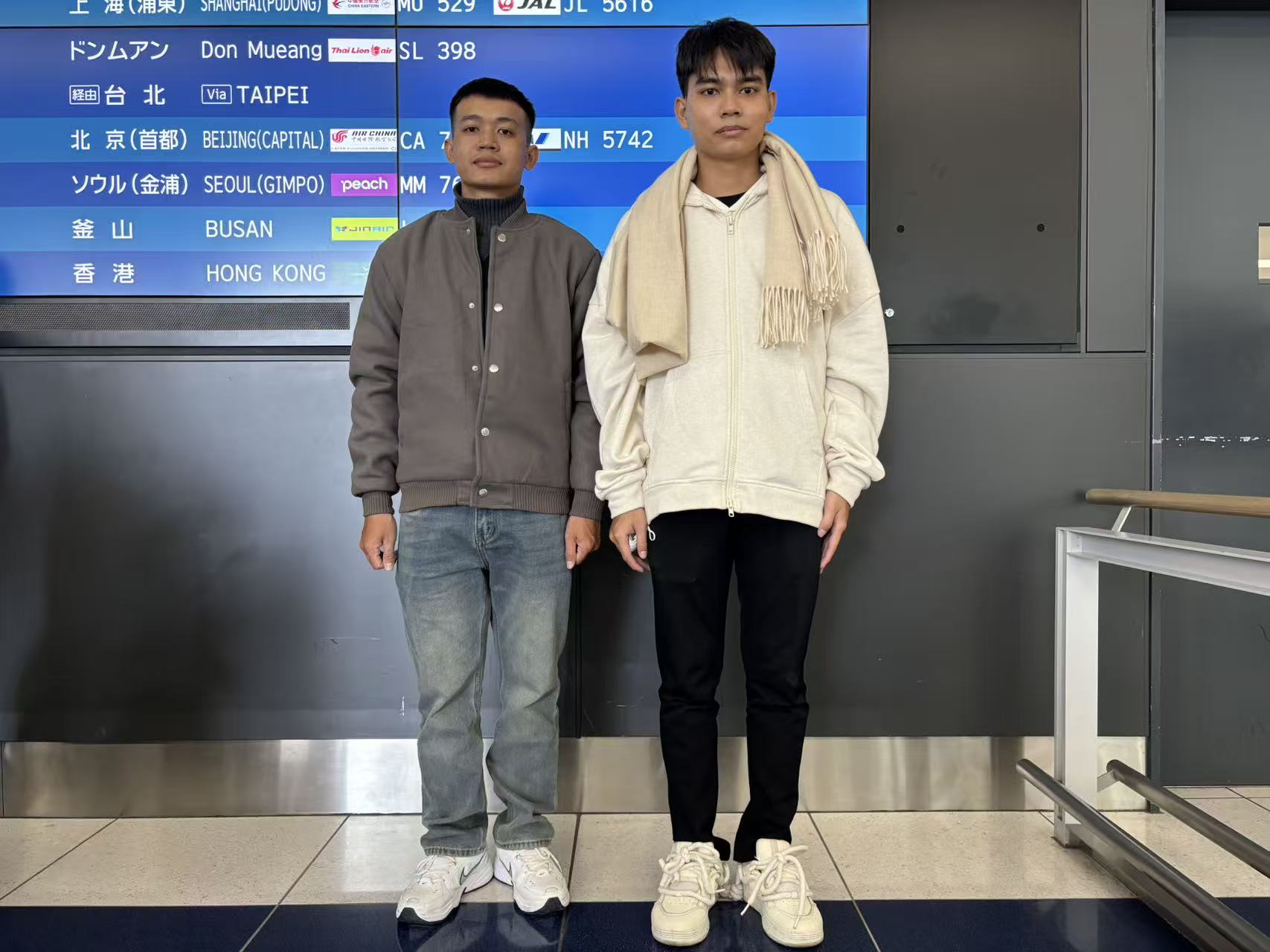 画像：入国しました。